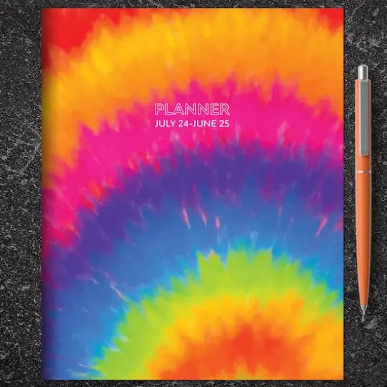 TF Publishing 2024-2025 Medium Tie-Dye Monthly Planner {6}