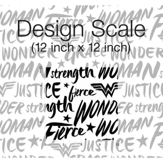 RoomMates Wonder Woman Script Peel & Stick Wallpaper {7}