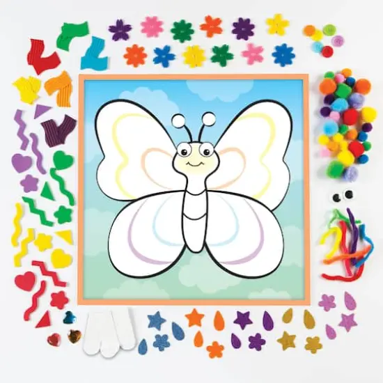 Creativity for Kids&reg; Butterfly Sticky Wall Art {3}