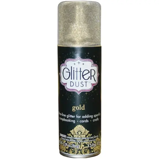 Glitter Dust Gold Aerosol Spray {1}