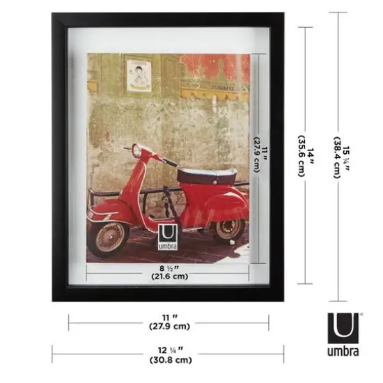 Umbra Black Document 14" x 11" Rectangular Frame {5}