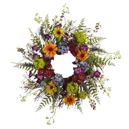 24&rdquo; Spring Garden Wreath {1}