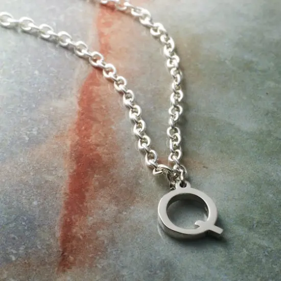 Sterling Silver Alphabet Charm by Bead Landing&trade; Q {3}