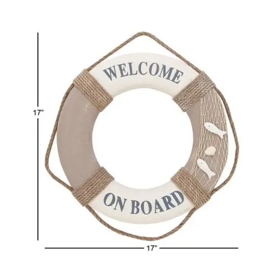 White Coastal Resin Wall Decor, 17" x 17" {8}