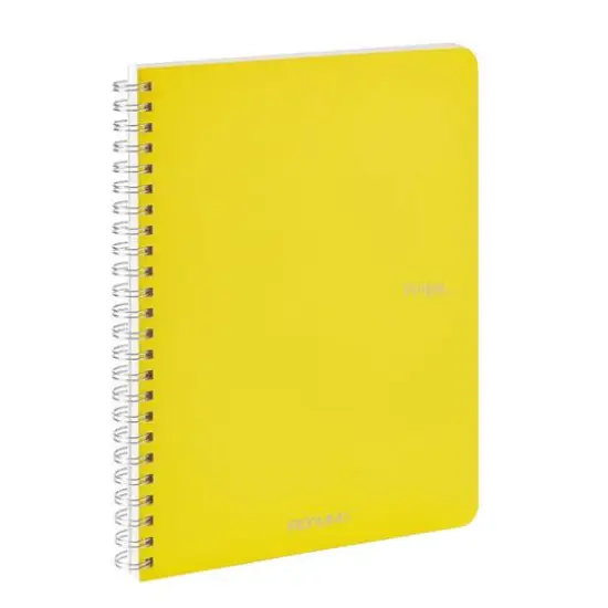 Fabriano&reg; EcoQua Spiral Bound Lined Notebook Yellow {4}