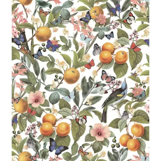 RoomMates White Citrus Peel & Stick Wallpaper {1}