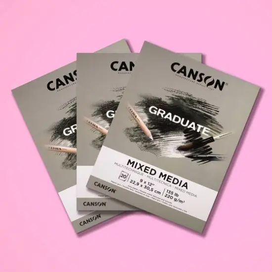 Canson&reg; Graduate Foldover Gray Toned Mixed Media Pad, 9" x 12" {8}