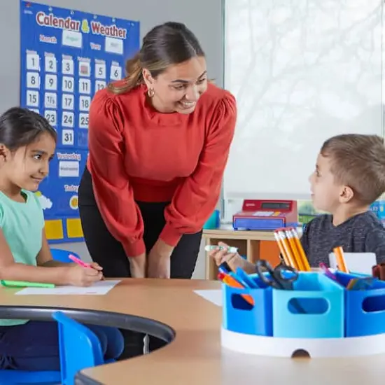 Learning Resources Create-A-Space Blue Storage Center {3}