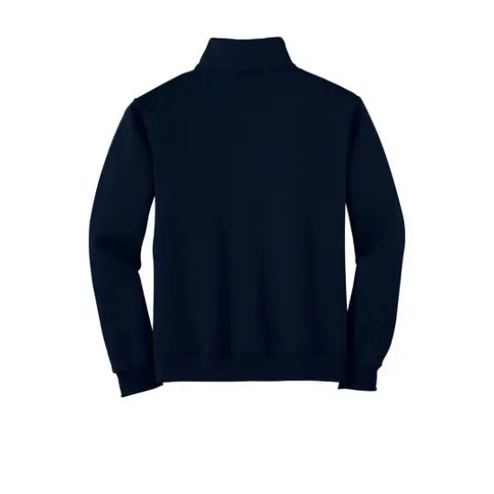 JERZEES&reg; NuBlend&reg; 1/4-Zip Cadet Collar Sweatshirt Navy {5}
