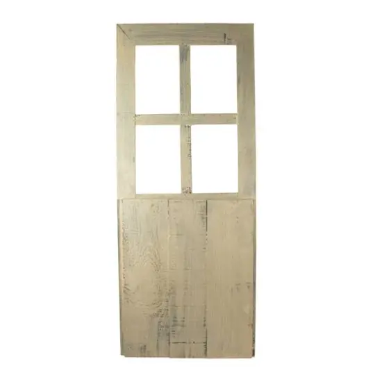 3ft. White Miniature Wooden Door Wall Hanging Decoration {4}