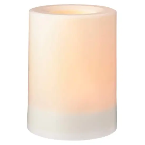 White 3" x 4" LED Outdoor Pillar Candle By Ashland&reg; {5}