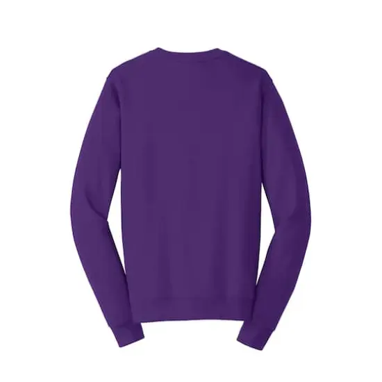 Port & Company&reg; Fan Favorite&trade; Fleece Crewneck Sweatshirt Team Purple {5}
