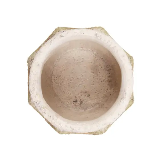 Ancient Leaf Cement Flower Pot Set {3}