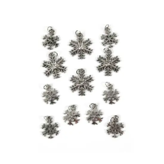 Silver Snowflake Charm Set by Bead Landing&trade; {1}