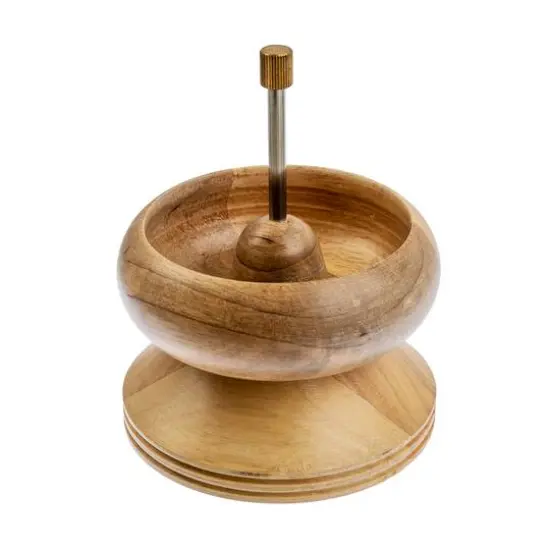 John Bead 4.5" x 5.5" Spin that Bead! Wooden Bead Spinner with 2 Needles {1}