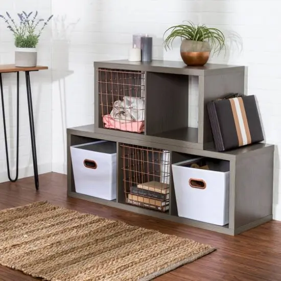 Honey Can Do 3-Cube Premium Laminate Storage Organizer {9}