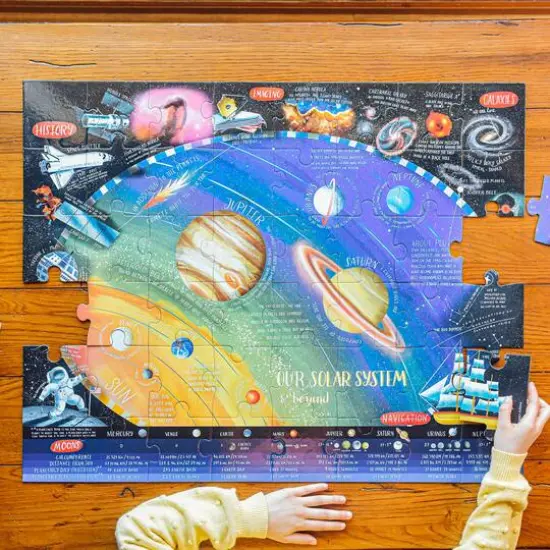 eeBoo Our Solar System & Beyond 48 Piece Giant Puzzle with Poster {3}
