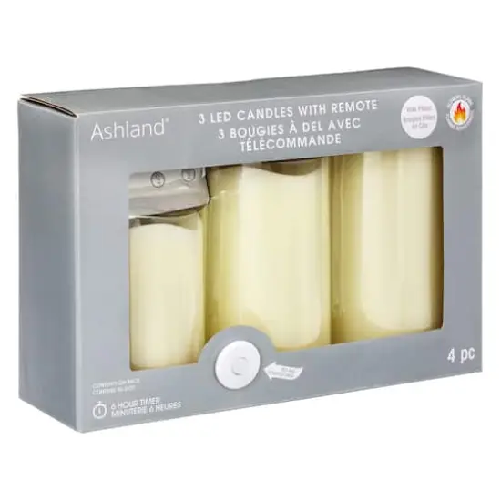 LED Flame Pillar Candle Set by Ashland&reg; {5}