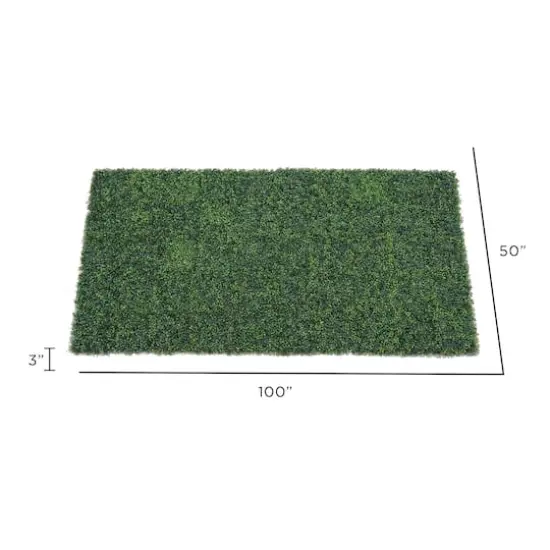 Green Artificial Boxwood Mat {5}