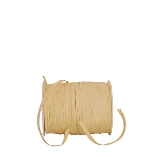 Reliant 3/8" x 100yd. Raffia Venice Ribbon Ivory {1}