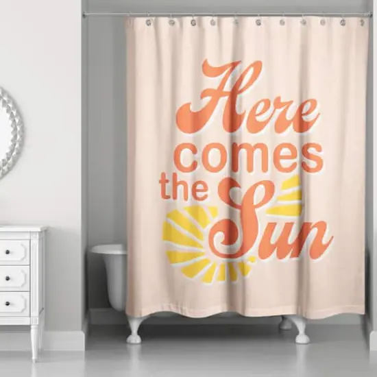 Here Comes the Sun Shower Curtain {3}