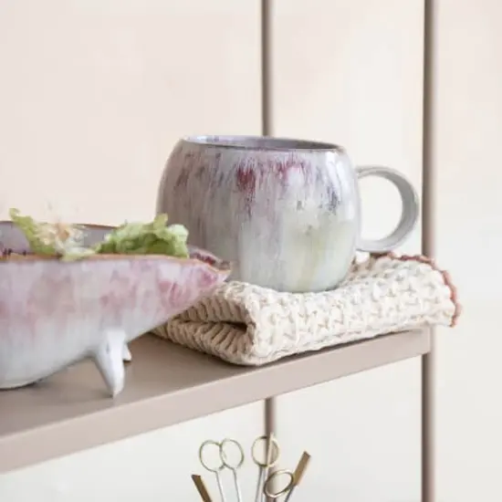 Hello Honey&reg; 3.25" Berry Bliss Reactive Glaze Stoneware Mugs, 4ct. {4}
