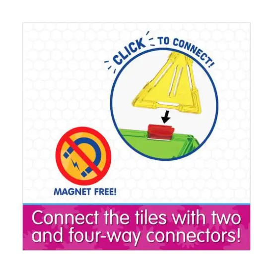 Techno Tiles - Geometric Snap & Build Tiles: Pastel Colors: 240+ Pcs {9}