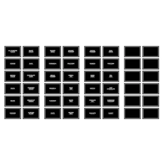 RoomMates Chalk Pantry Labels Peel & Stick Wall Decals {1}