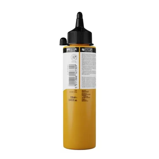 Daler-Rowney&reg; System 3 Fluid Acrylic, 250mL 663 Yellow Ochre {4}