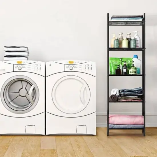 NEX&trade; 57" Black 5-Tier Wire Storage Organizer, 2ct. {5}