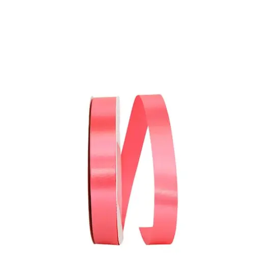 JAM Paper 7/8" x 100yd. Single Face Satin Allure Ribbon Shocking Pink {1}