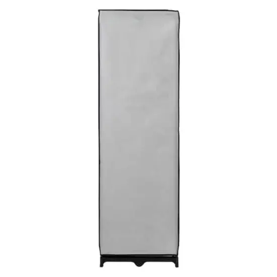 Honey Can Do 36" Gray Double Door Portable Wardrobe Closet {10}