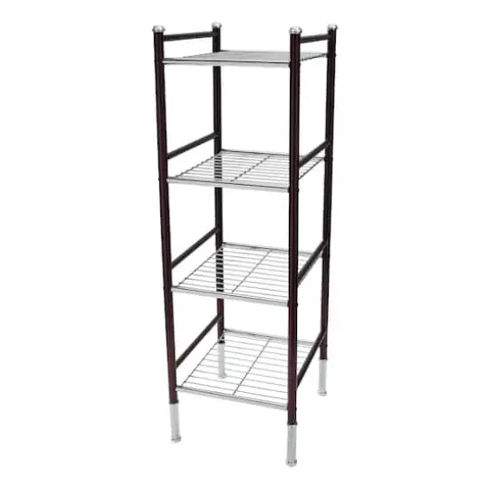 Organize It All Duplex 4 Tier Freestanding Wire Rack {1}