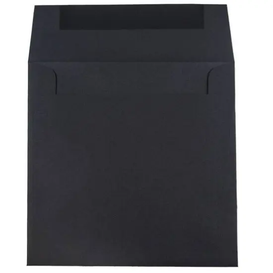 JAM Paper Black Linen Square Invitation Envelopes, 25ct. {3}