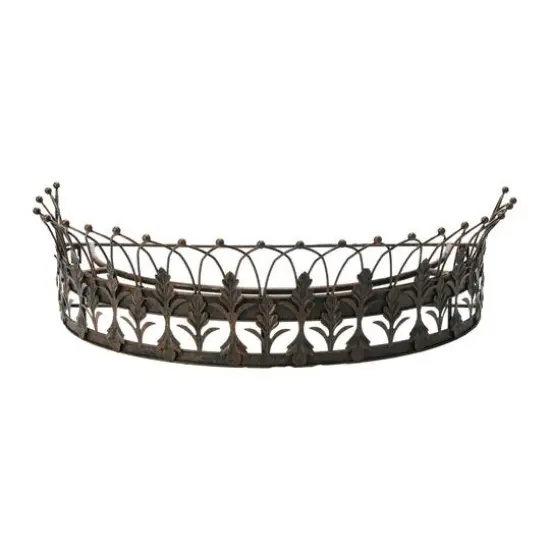Hello Honey&reg; 29" Metal Curtain Crown Silver {2}