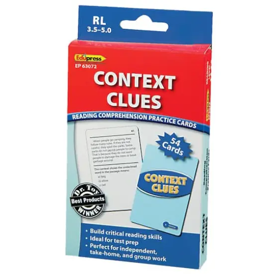 Edupress&reg; Context Clues Practice Cards, Levels 3.5-5.0 {1}