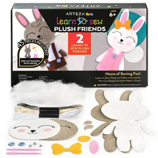 Arteza&reg; Kids Learn to Sew Plush Friends Kit {1}