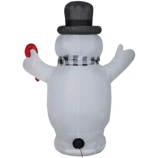 3.5ft. Airblown&reg; Inflatable Frosty the Snowman with Candy Cane {3}