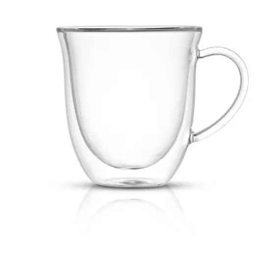 JoyJolt&reg; 13.5oz. Serene Double Wall Coffee Glasses, 4ct. {4}