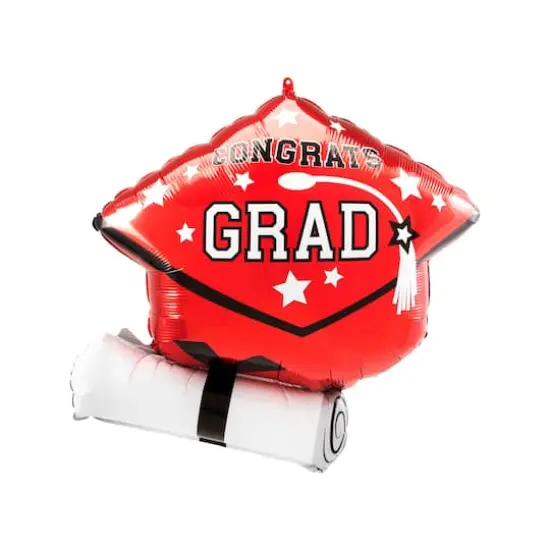 25" Red Congrats Foil Balloon {1}