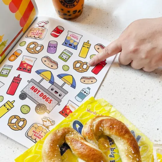 Pipsticks&reg; Mini Draw-Along Food Stickers {3}