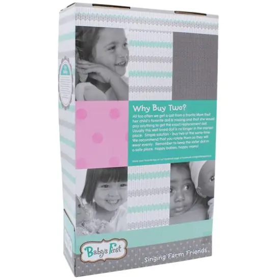 Goldberger Baby's First Doll Cow Singing Farm Animal Friends {4}