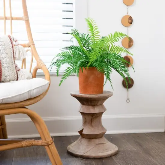 22" Artificial Fern Plant in Decorative Planter {5}