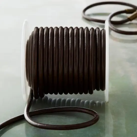 3mm Round Leather Lace by Bead Landing&trade; Brown {3}