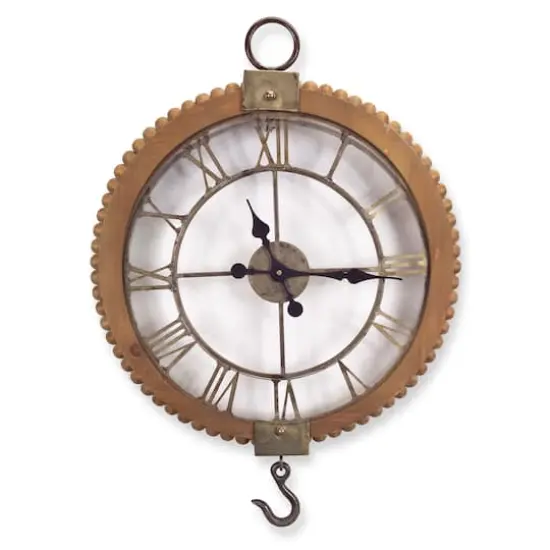 Open Wall Clock with Hook {1}