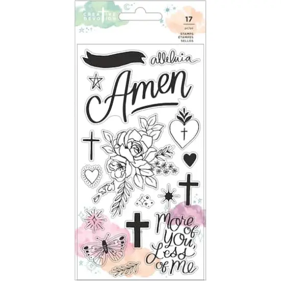 Creative Devotion Draw Near Icon & Phrase Clear Stamps {1}