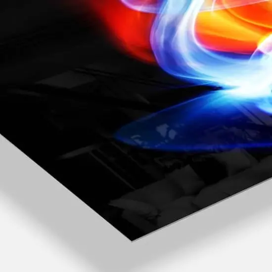 Designart Fire And Ice Wall Clock {6}