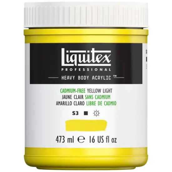 Liquitex&reg; Professional Heavy Body Acrylic&trade; Paint, 16oz. Cadmium Free Yellow Light {4}