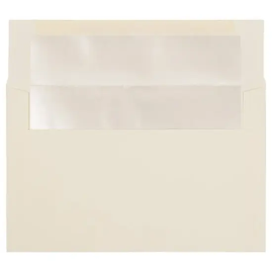 JAM Paper A9 Ivory & Ivory Foil Lined Invitation Envelopes {1}