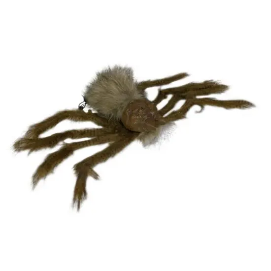 24" Brown Spider with LED Eyes Halloween Decoration {4}